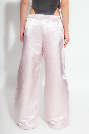 パンツ Acne Studios Satin Contrast Trousers Acne Studios Satin contrast trousers - Black | REVERSIBLE